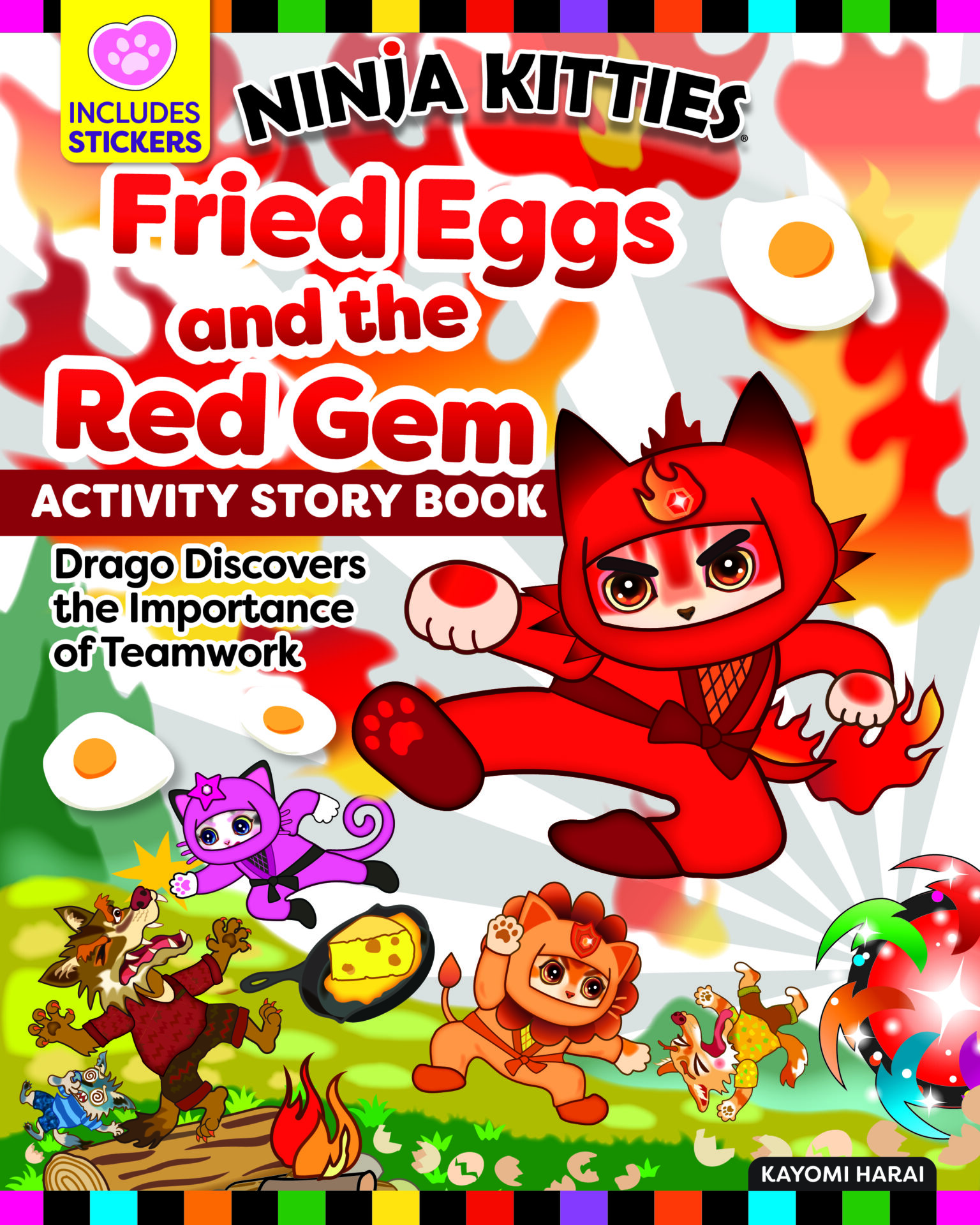 Fried Eggs and the Red Gem Activity Story Book Cover