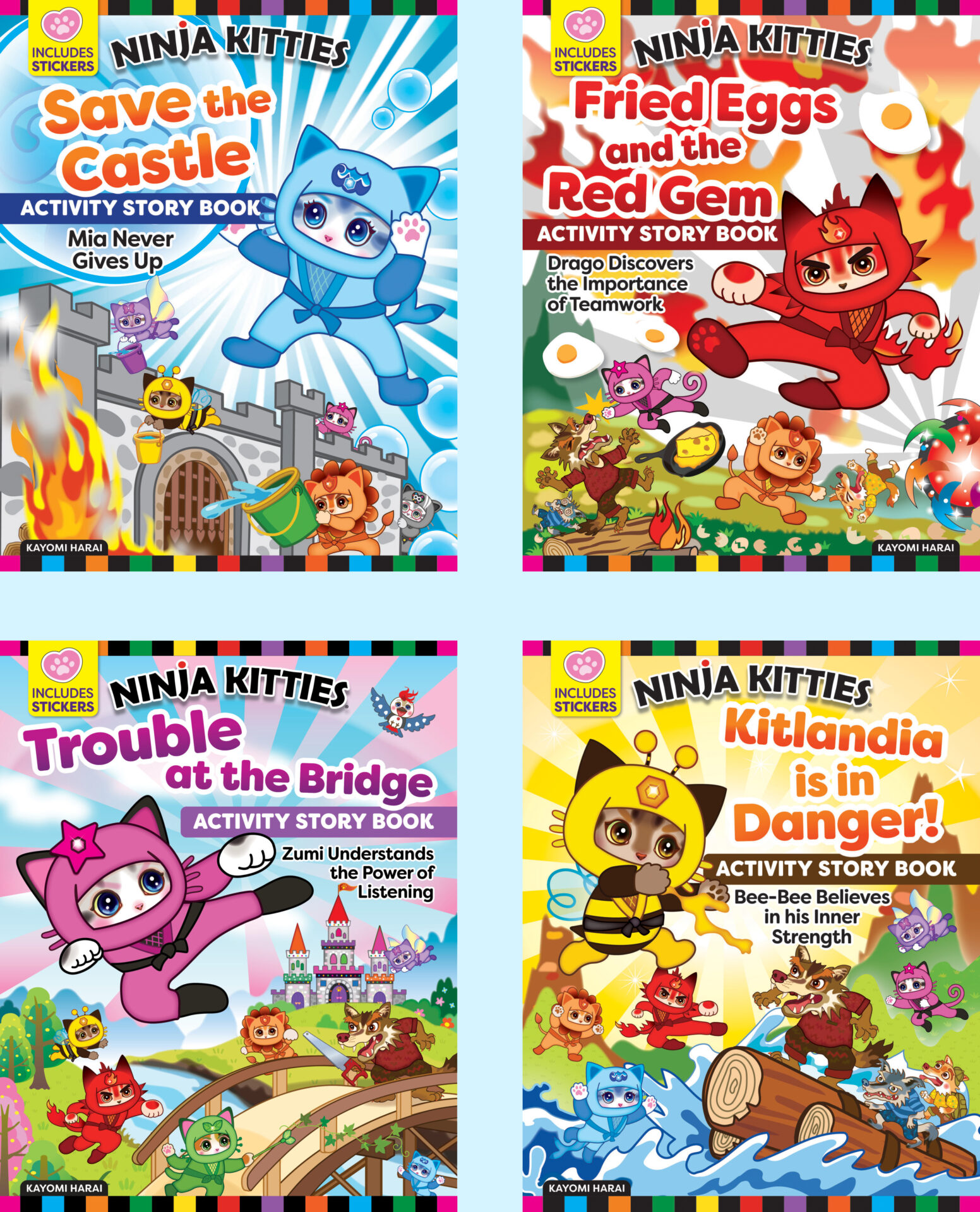 All Four Story Activity Books